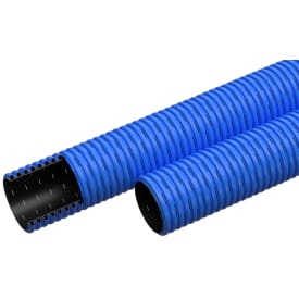 Evodrain Flex PE-dreneringsrør 92/76 mm, blå