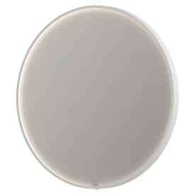 Sanibell Ink SP24 spegel med belysning, dimbar, imfri, Ø80 cm, matt vit