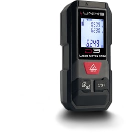 Laseravstandsmåler i lommeformat. Opp til 30 meter, UNIKS D3