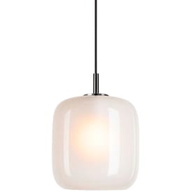 SLV Pantilo pendellampa, vit/krom, Ø20 cm