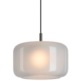 SLV Pantilo pendellampa, vit/krom, Ø28 cm