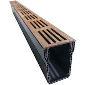 Star Drain afløbsrende, 100 cm, cortenstål