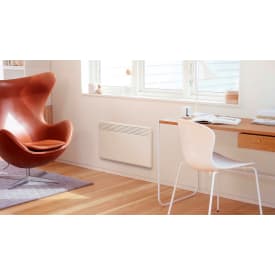 Nobø elektrisk varmepanel NFK4N 10 1000W 400V, frontutkast, med termostat