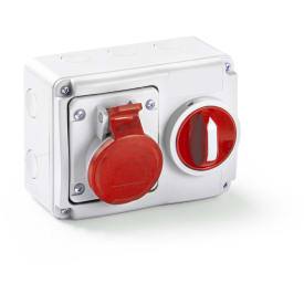 CEE Stikkontakt med forrigling 5P 400V 16A IP54