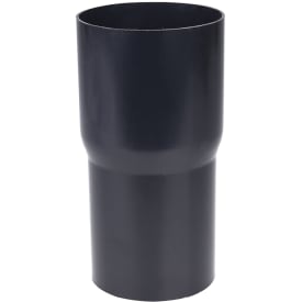 Plastmo rørsamlemuffe i sort med Ø75 mm nedløb