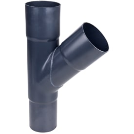 110 x 75 mm 45° Grenrør grafitt Plastmo