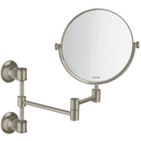 AXOR Montreux kosmetikspeil, Ø17 cm, børstet nikkel
