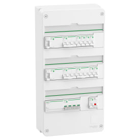 Boligsentral Resi9 3R 2xRCD, 1xRCBO, 6x1PN, 3x3PN MCB, R9HPDK32163
