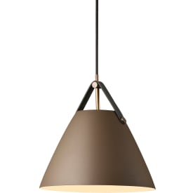 Dftp Strap pendellampa, beige, Ø27 cm