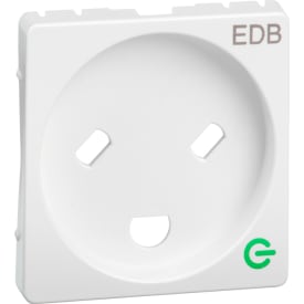 10 stk LK Fuga e-tangent for EDB stikkontakt med 1 modul i hvid