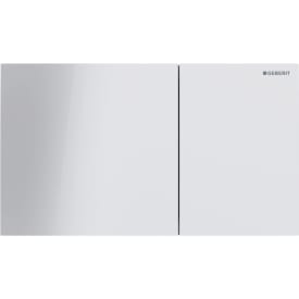 Geberit Sigma 70 Square spolplatta, vitt glas