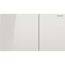 Geberit Sigma 70 Square betjeningsplade, beige glas