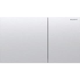 Geberit Sigma 70 Square betjeningsplate, børstet rustfritt stål