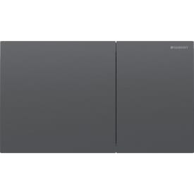 Geberit Sigma 70 Square betjeningsplate, børstet sort krom