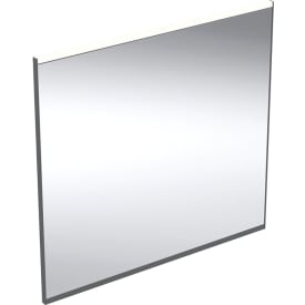 Geberit Option Plus Square spejl med lys, dæmpbar, dugfri, 75x70 cm, sort