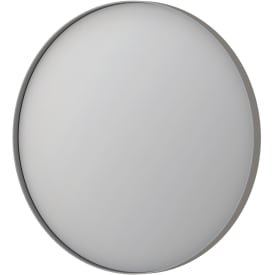 Sanibell Ink SP17 spegel med belysning, dimbar, imfri, Ø60 cm, borstat rostfritt stål