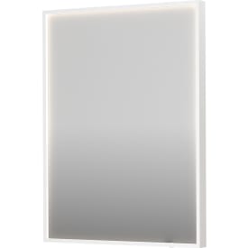 Sanibell Ink SP19 speil med lys, dimbar, duggfri, matt hvit, 60x80 cm