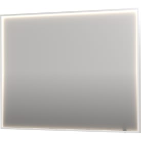 Sanibell Ink SP19 speil med lys, dimbar, duggfri, matt hvit, 120x80 cm
