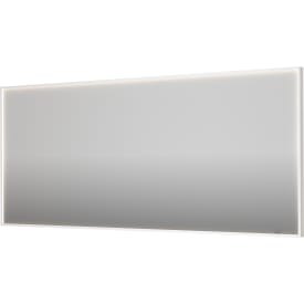 Sanibell Ink SP19 speil med lys, dimbar, duggfri, matt hvit, 180x80 cm