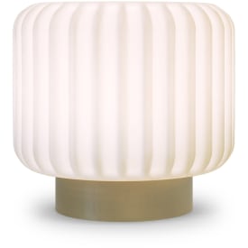 Atelier Pierre Dentelles genopladelig bordlampe, H15 cm, guld