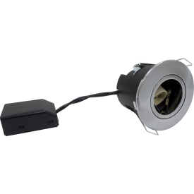 Nordtronic Uni Install 64 rund downlight, inbyggning, GU10, Borstat alu