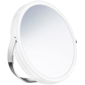 Smedbo Outline kosmetikkspeil med lys, Ø18 cm, krom