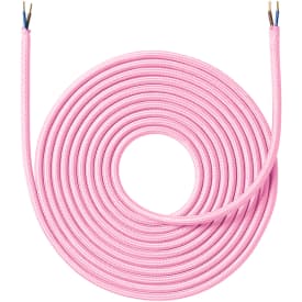 Farget Stoffledning 4 meter - Rosa