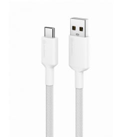 Alogic Elements PRO USB-A till USB-C laddarkabel 3A 1M, vit
