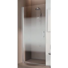 Kermi Raya 1TL duschdörr, 97,8 cm, vänster, till nisch, halvfrostat glas, aluminium profil