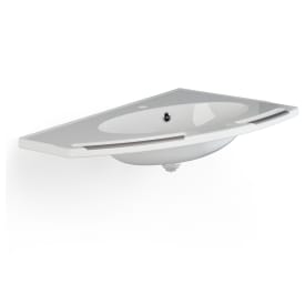 Pressalit Care Matrix Angle Deep servant, 100x57,1 cm, venstre, hvit
