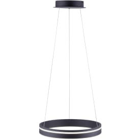 Paul Neuhaus Q-Vito lysekrone, sort, Ø40 cm