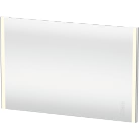 Duravit XSquare spejl med lys, dæmpbar, touch, 120x80 cm, krom