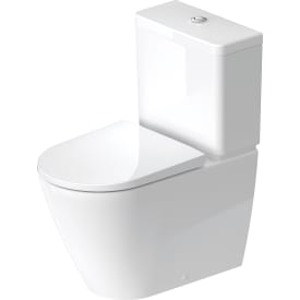 Duravit D-Neo toilet, uden skyllekant, rengøringsvenlig, hvid