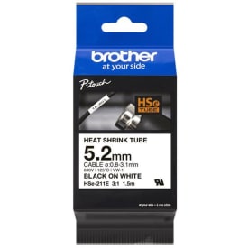 Krymptejp HSe211, svart/vit, 5,8 mm, till 1,7-3,2 mm