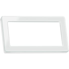 LK Fuga Pure designramme 2 modul i hvid glas