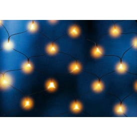 Veli Line utendørs LED lysnet, ravfarget, 300 cm x 400 cm