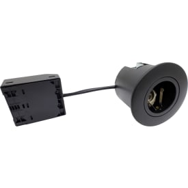 Nordtronic Quick Install downlight, GU10, rund, matt svart