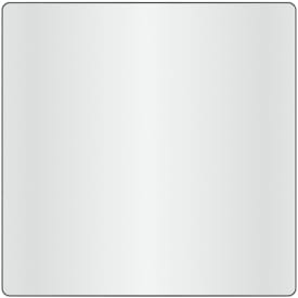Speil Loevschall Refine Square, 80x80 cm, sort