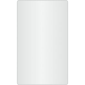 Loevschall Refine Square speil, 60x100 cm, børstet aluminium