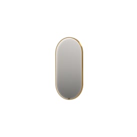 Sanibell Ink SP28 speil med lys, børstet matt gull, 40x80 cm