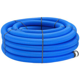 50 meter Uponor PE-dreneringsrør 92/80 mm, blå