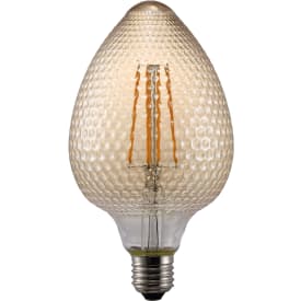 Nordlux Avra Nut E27 globlampa, bärnstensfärgad