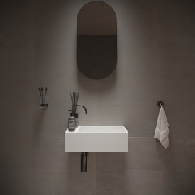 Ideavit SolidCube-50 håndvask, 50x30 cm, mat hvid