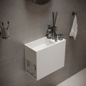 Ideavit SolidWash håndvask, 45x22 cm, mat hvid