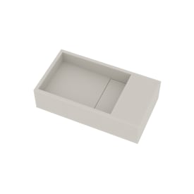 Ideavit SolidCube-40 tvättställ, 40x22 cm, matt vit