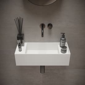Ideavit SolidBliss-55 håndvask, 55x22 cm, mat hvid