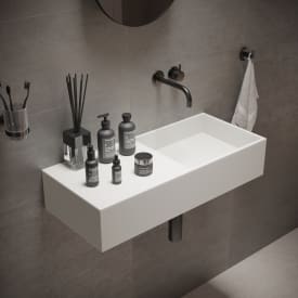 Ideavit SolidPlan-75 håndvask, 75x32,5 cm, mat hvid
