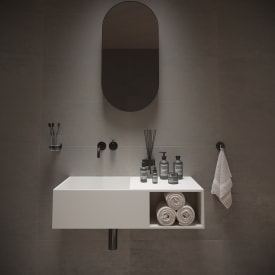 Ideavit SolidPlan-80 håndvask, 80x40 cm, mat hvid