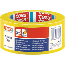 Tesa advarselstape, gul, 33 meter