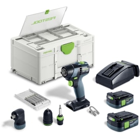 Festool bore-/skruemaskine TXS 12 2,5-Set, 2 x 12V/2,5 Ah